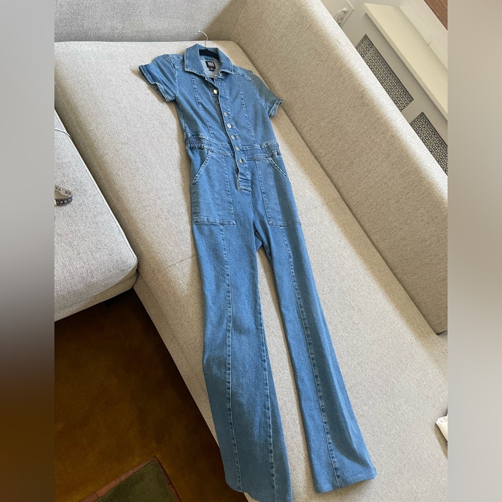 BDG Stretchy Denim Jumpsuit